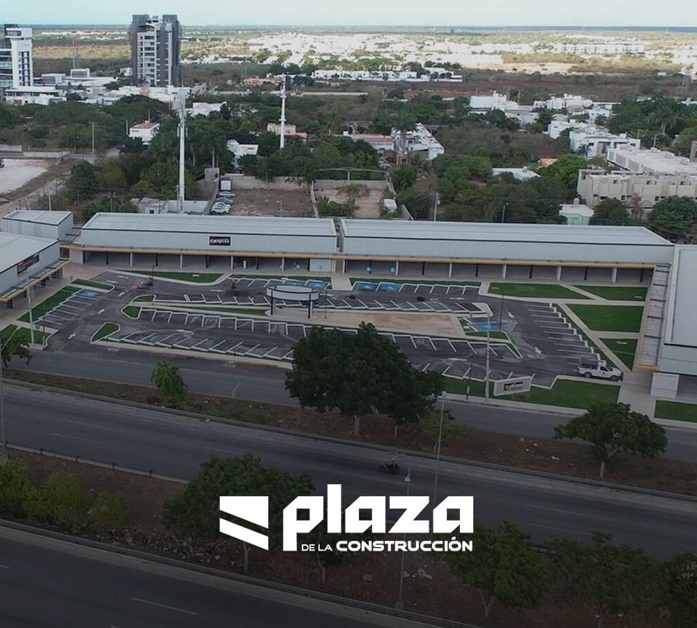 Vista aérea de la Plaza de la Construcción en Mérida Yucatán